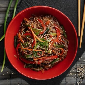 Лапша Соба с овощами